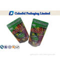 100g Zipper top Resealable Stand up Pouches for Snack / coo